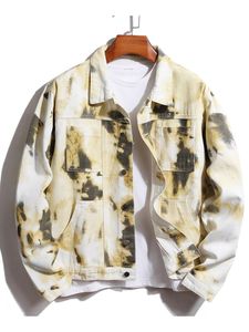 Veste en jean d'hiver vintage de haute qualité avec broderie Style décontracté finition délavée à l'acide 100% coton pour hommes - Product Image 3