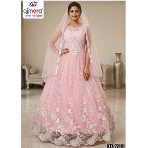 Robe de réception de mariage Ajmera Fashion, élégante robe longue sans manches pour femmes, tenue de soirée de mariage - Product Image 1
