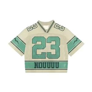 Camiseta Deportiva de Malla Transpirable para Fanáticos del Fútbol Americano, Personalizada, Estilo Urbano, Talla Grande, OEM, Venta al por Mayor - Product Image 3