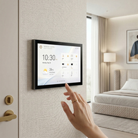 Panel de Control Inteligente para el Hogar Android de 10 Pulgadas, Tablet PoE, Barra de Luz RGB NFC Opcional, Pantalla Táctil Ethernet