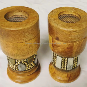 กระถางธูปไม้จันทน์แกะสลักด้วยมือมีดีไซน์ตามสั่งของตกแต่งบ้านที่เป็นมิตรกับสิ่งแวดล้อมสำหรับเผาบาคูร์และอู๊ด - Product Image 1