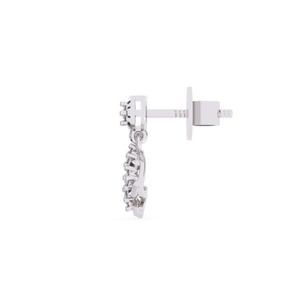 925 <b>Sterling</b> <b>Silver</b> Love Wins Diamond <b>Drops</b> <b>Earrings</b> from India Moissanite Lab-Grown & Natural Diamond Romantic Elegant Jewelry - Product Image 2