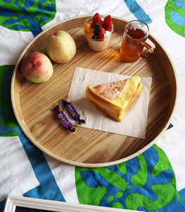 Plateau en bois de bambou naturel écologique, élégant et durable, pour toutes les occasions, cuisine, table basse, petit-déjeuner, dîner, décoration - Product Image 2