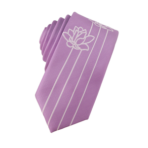 Corbatas Promocionales de Poliéster Estilo Casual al por Mayor, <span class=keywords><strong>Corbata</strong></span> Hecha a Mano con Diseño de Flores Tejidas en Jacquard - Product Image 2