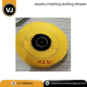 Surface de polissage pour bijoux Roue de polissage 50 couches Taille 4X50 Roue de polissage en coton jaune à vendre - Product Image 5