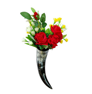 Corne de buffle fleur Vase Arrangement décor à la maison Art Original corne de boeuf pot de fleur bureau salon hôtel décoration articles - Product Image 4