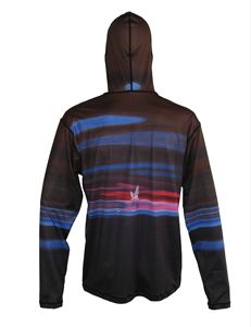 Sudadera con capucha de protección solar UPF 50 Plus para pesca con capucha transpirable y máscara camisa deportiva de secado rápido para viajes en lago o senderismo - Product Image 5