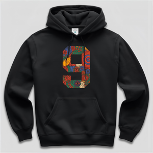 Sudadera con Capucha Estilo Urbano, Tejido Grueso, con Estampado Gráfico de Números Únicos y Opciones de Diseño Personalizado OEM/ODM - Product Image 3