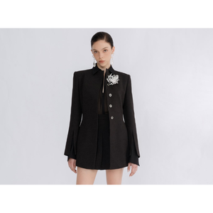 Faldas y blusas de estilo minimalista para mujer, conjunto de falda de 2 piezas con etiqueta personalizada, Falda plisada Tegan, ropa de mujer 2024 Vietnam - Product Image 1