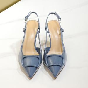 Escarpins à talon aiguille pour femmes, à bout pointu, avec bride arrière et boucle, pour la mode, les tenues habillées et le quotidien - Product Image 4