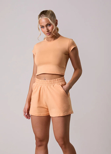 Shorts de sport pour femmes avec poches, dernier design OEM, nouvelle mode, taille haute, doux et respirant, shorts de sport pour femmes - Product Image 4