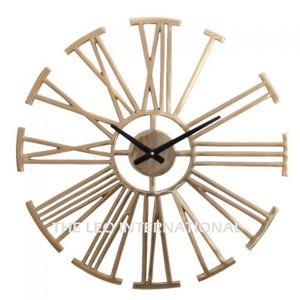 Horloge murale en métal élégante, art décoratif en acier, découpe au laser, décoration de salon, cadeaux pour la maison, horloge murale - Product Image 1