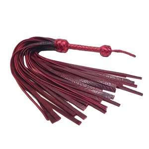 แส้หนังทำมือแบบกำหนดเอง รุ่นใหม่ล่าสุด อุปกรณ์บอนด์เดจสำหรับผู้ใหญ่ มาตรฐานสากล พร้อมกระเป๋า - Product Image 6