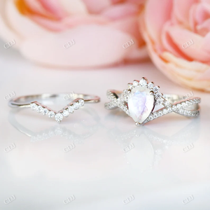 Vente en gros de nouveaux designs alliance chevron bague de fiançailles en diamant de taille ronde CVD cultivés en laboratoire bague en diamant personnalisée pour les femmes - Product Image 3