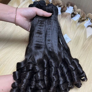 Fumi 100% Natural cutícula alineada virgen camboyano paquetes de cabello humano extensiones de cabello Remy trama de piel ondulada profunda - Product Image 1