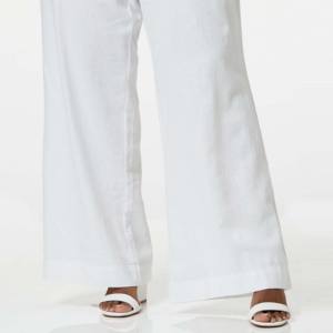 Pantalon cargo en satin pour femme, meilleur fabricant, logo personnalisé, respirant, écologique, printemps, devant plat, haute qualité, jambe large - Product Image 2