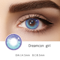 Boîte à lentilles de contact respirante personnalisée, emballée dans un sac OPP, service complet pris en charge, usine en Chine, lentilles colorées de 14,2 mm, une paire