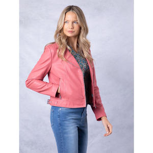 Dernière mode, veste en cuir pour femme respirante et imperméable, manches régulières, couleur personnalisée, logo OEM, tricotée - Product Image 5