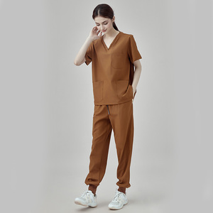 Hot Selling 100% Spandex/Polyester Men's <b>Scrubs</b> Suit Comfortable Stretch Medical Wear Designs Premium Quality <b>Scrub</b> <b>Sets</b> - Product Image 1