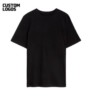 Camiseta 100% Algodón, Corte Regular, Transpirable, Cuello Redondo, Camiseta Lisa de Mezcla de Algodón, Camiseta con Cuello Redondo - Product Image 1