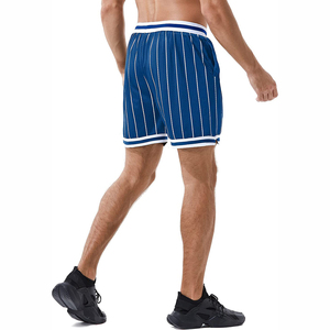 Pantalones cortos de malla con logotipo personalizado para hombre, cintura elástica, pantalones cortos de malla de verano para hombre, ropa deportiva holgada, secado rápido, informal, servicio OEM - Product Image 6