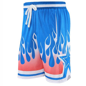 Shorts de sport en polyester 100% sublimés, logo personnalisable en gros, respirants, séchage rapide, shorts de basket-ball pour hommes - Product Image 1