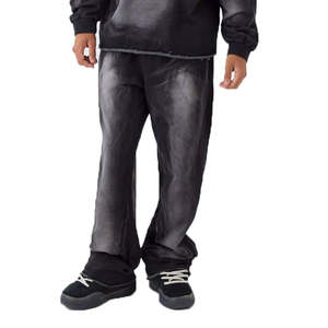 Chándal Unisex Deslavado al Ácido con Efecto Desgastado por el Sol, Diseño Personalizado, Ropa Urbana, Superventas, 100% Algodón, Transpirable, Ligero, Personalizable - Product Image 3