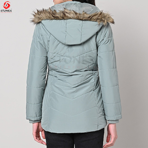 แจ็กเก็ตเสื้อคลุมกันหนาวสำหรับสตรี2023ฤดูหนาวแบบคลาสสิกและนุ่ม - Product Image 3