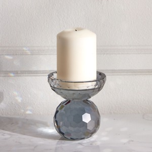 Portavelas de Vidrio Hermoso y Elegante, Decoración Artesanal para Mesa, Centro de Mesa Estilizado para Sala de Estar o Dormitorio - Product Image 4