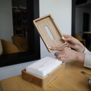 Caja de Pañuelos de Madera de Nogal de Lujo y Duradera |   Portarrollos de Papel de Madera para Baño y Sala de Estar |   Moderno Organizador de Escritorio |   Decoración del Hogar - Product Image 2