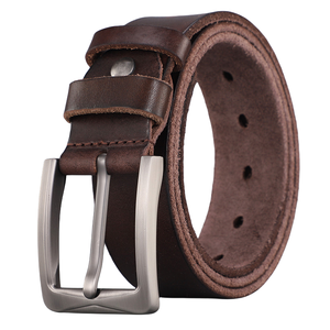 Haute qualité ZEEWAN SPORTS WEAR ceinture en cuir de peau de vache véritable pour hommes pleine fleur plaine Durable boucle ardillon en alliage haute résistance - Product Image 5