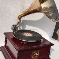 Vinyle Multi Platine Tourne-disques Gramophone Récepteur Audio F Lecteur Multifonctionnel Fourniture Gramophone en Bois