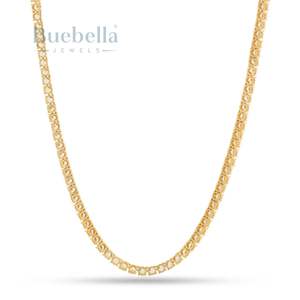 Venta caliente 925 Plata 14K Chapado en oro 4mm VVS Moissanite Collar de cadena de tenis para hombres y mujeres Premium Moissanite Jewelry - Product Image 3