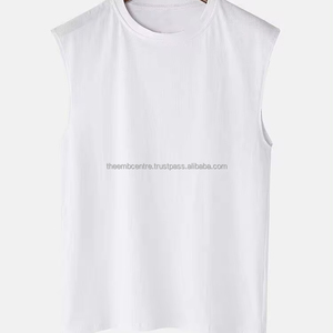 <b>Men's</b> High Quality Sleeveless Gym Tank Top Quick Dry Cotton Workout Vest <b>Singlet</b> Style Gym Wear - Product Image 1