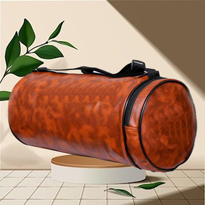 กระเป๋าเดินทางยิมหนังแท้มีช่องซิปปิดและช่องใส่รองเท้าโลโก้ออกแบบได้ตามต้องการ - Product Image 6