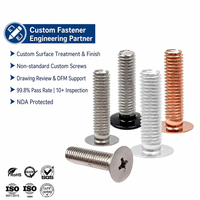 Nickel Plated Screw Factory M3 M4 M5 M6 Schrauben Special ultra Thin Low Flat Head Phillips Drive Machine Screw