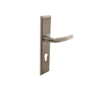 Handle for <b>Exterior</b> <b>Doors</b> Schaffner SPECIAL 72 PZ Left - Nickel/Satin - Product Image 1