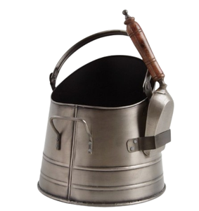 Outils de cheminée d'extérieur Seaux à charbon en cuivre Seau à cendres Accessoires de cheminée en gros Seau à cendres de cheminée en métal - Product Image 6