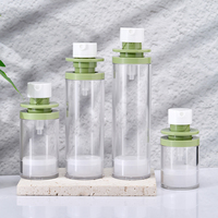 Flacon pompe sans air givré transparent 30ml 50ml 100ml 120ml, emballage cosmétique sous vide anti-fuite pour sérum et lotion de soin