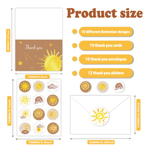 Juegos de Tarjetas de Agradecimiento Personalizadas con Impresión Personalizada y Logotipo - Product Image 3
