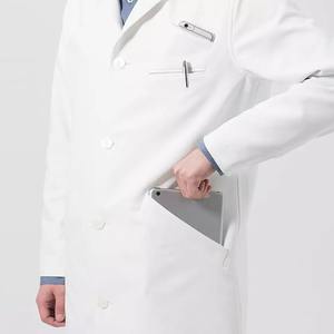 เสื้อห้องปฏิบัติการวิชาการสีขาวได้รับการออกแบบสำหรับเจ้าหน้าที่ทางการแพทย์หมอเสื้อพยาบาลเสื้อ - Product Image 6