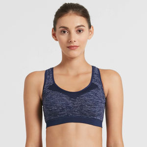 Sujetador deportivo sin costuras de alto soporte de diseño OEM para mujer, camisetas de entrenamiento ligeras, transpirables y duraderas, reversibles, venta al por mayor - Product Image 1