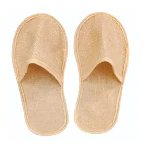 Pantoufles en jute faites à la main pour femmes élégantes et confortables Matériau respirant Taille 35-40 Lot de 2 paires - Product Image 5