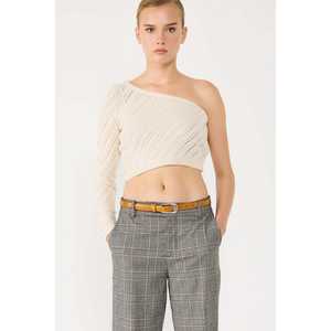 เสื้อครอปแขนเดียวแบบไม่สมมาตร - Product Image 4