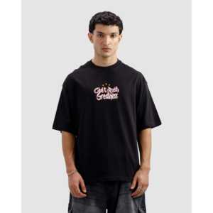 T-shirt 100% Coton « Can't Rush Greatness » en Jersey Compressé Tissu Gaufré Teint en Pièce Sérigraphie Léger - Product Image 3