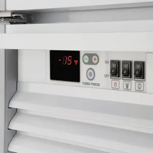 Turbo Air TGF-35SD-N Electric Glass-Free 28.44cf Freezer Merchandiser with 2 <b>Swing</b> Doors - Product Image 6