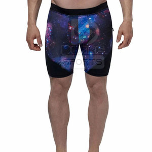 High Quality Solid Color <b>Men</b> Quick Dry Fitness <b>Compression</b> <b>Shorts</b> Elastic Waist Breathable Running <b>Compression</b> <b>Shorts</b> - Product Image 4