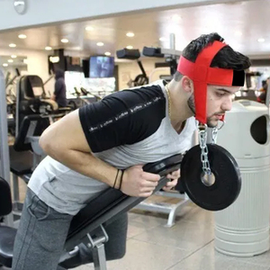Arnés de cabeza al por mayor para arnés de cabeza y cuello cómodo con cadena de acero para compresión de arnés de cabeza, entrenamiento, accesorios de gimnasio - Product Image 5