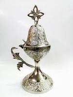 Brûleur d'encens en métal artisanal Tayyab, style tibétain, pour encens coriandre, bois de santal, oud, bakhoor, jarre de luxe arabe, anis étoilé