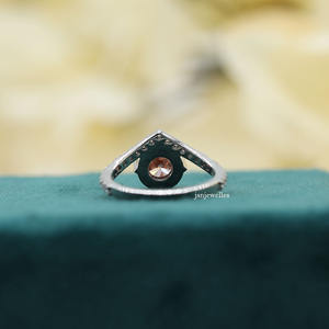 Anillo de compromiso de diamante cultivado en laboratorio de corte redondo de estilo moderno lujoso con certificado IGI de oro sólido de 14 quilates, anillo de regalo fino para mujer - Product Image 4